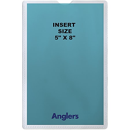Anglers Self-stick Crystal Clear Poly Envelopes - File - 5" Width x 8" Length - Self-sealing - Polypropylene - 50 / Pack - Crystal Clear