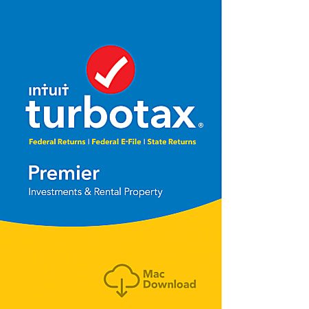 TurboTax Premier Fed + Efile + State 2017 (Mac), Download Version