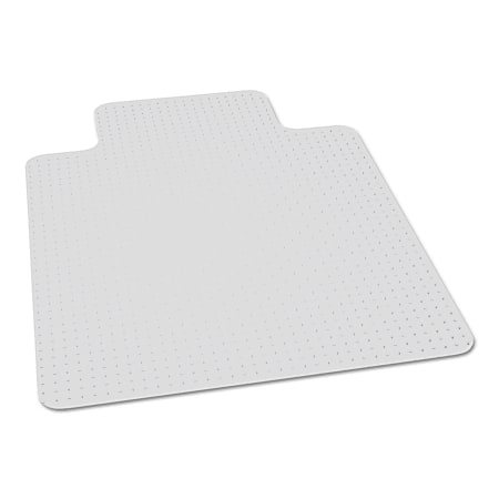 SKILCRAFT® Biobased Chair Mat With Lip for Low/Medium Pile Carpet, 45" x 53", Clear (AbilityOne 7220016568328)