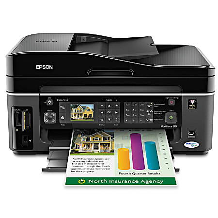 Epson® WorkForce® 610 Wireless All-In-One Printer, Copier, Scanner, Fax