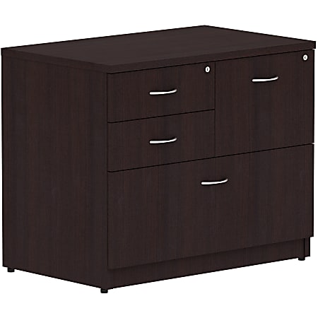 Lorell® 2-Box/1-File 4-Drawer 35-1/2"W x 22"D Lateral File Cabinet, Espresso