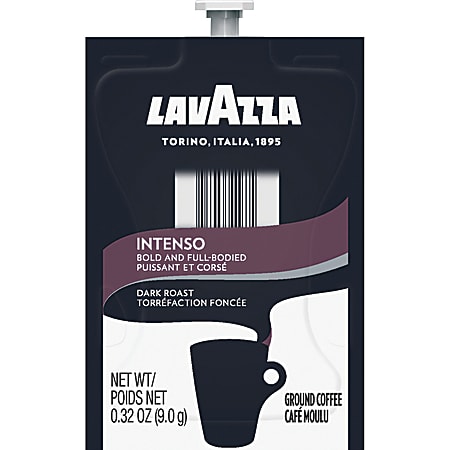 Lavazza Single-Serve Coffee Freshpacks, Dark Roast, Intenso, Case Of 85 Freshpacks