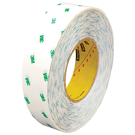 Scotch® 966 Adhesive Transfer Tape Hand Rolls, 3" Core, 1" x 60 Yd., Clear, Case Of 6