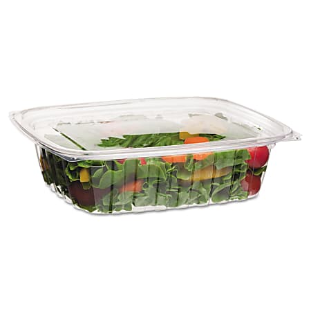 Eco-Products® Rectangular Deli Containers, 48 Oz, Clear, 50 Containers Per Pack, Case Of 4 Packs