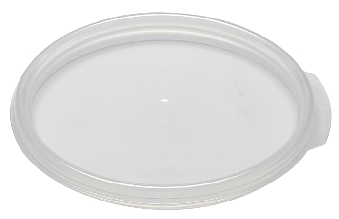 Cambro Translucent Round Lids For 1-Qt Food Containers, Pack Of 12 Lids