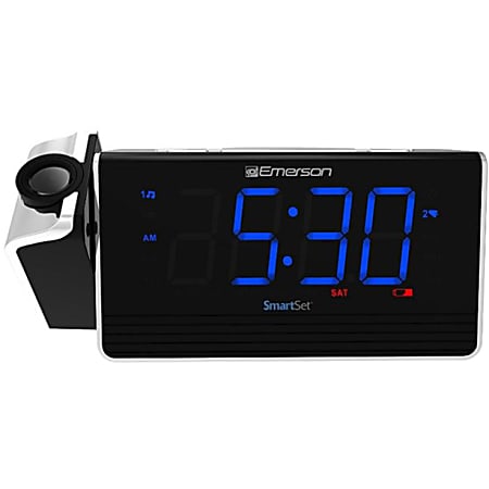 Emerson SmartSet ER100103 Clock Radio FM USB Battery Built in - Office