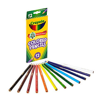 Crayola® Color Pencils, Assorted Colors, Set Of 12 Color Pencils