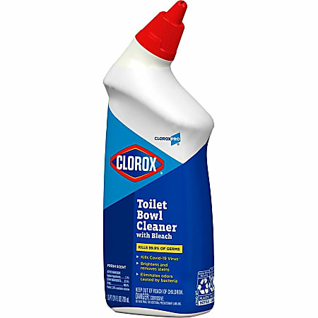 Clorox Commercial Solutions Manual Toilet Bowl Cleaner w/ Bleach - 24 fl oz (0.8 quart) - Fresh Scent - 360 / Bundle - Disinfectant, Deodorize - Clear Clorox Commercial Solutions Manual Toilet Bowl Cleaner w/ Bleach - 24 fl oz (0.8 quart) - Fresh Scent - 360 / Bundle - Disinfectant, Deodorize - Clear