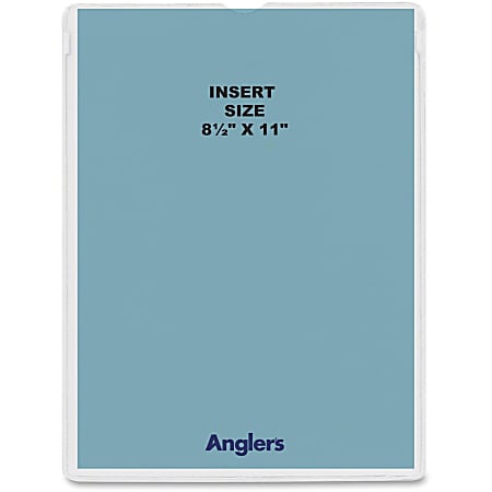 Anglers Self-stick Crystal Clear Poly Envelopes - File - 8 1/2" Width x 11" Length - Self-sealing - Polypropylene - 50 / Pack - Crystal Clear