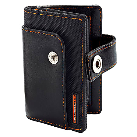 Ativa® Mobil-IT Business Card Wallet, Black/Orange