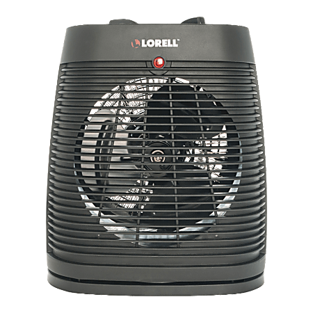 Lorell™ 1500-Watt Oscillating Portable Heater, 11" x 9 1/4" x 5 1/4", Black