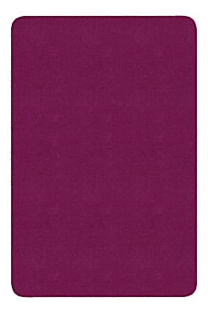 Flagship Carpets Americolors Rug, Rectangle, 4' x 6', Cranberry