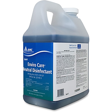 RMC Enviro Care Neutral Disinfectant EZ-Mix - For Hard Surface, Hospital, Nursing Home, School, Veterinary Clinic, Industry, Glass, Stainless Steel - Concentrate - 64 fl oz (2 quart) - Neutral Scent - 4 / Carton