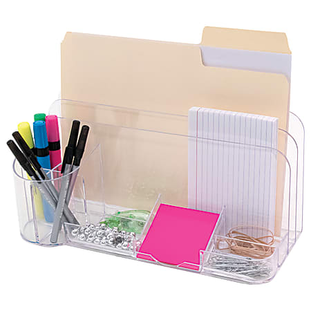 Innovative Storage Designs 3 Tier File Organizer Clear - Office Depot