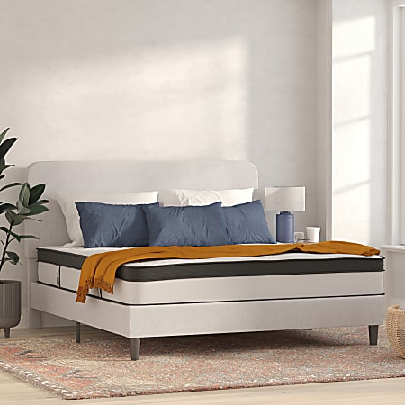 Flash Furniture Capri Mattress, King Size, 12”H x 75-1/2”W x 81”D, White