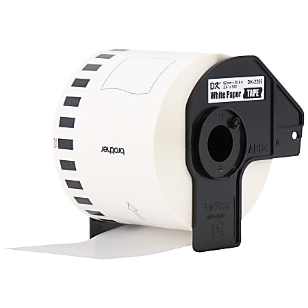 Brother® Genuine DK-22053PK Continuous Paper Label Rolls, 2-7/16” x 100',  White, Box Of 3 Rolls