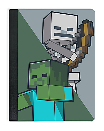 Minecraft Wide Ruled Composition Notebook, 9.5" x 7.25", 100 Sheets