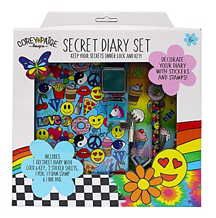 Inkology 6-Piece Diary Sets, Corey Paige, 120 Pages