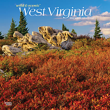 Brown Trout Monthly Regional Wall Calendar, 24" x 12", Wild & Scenic Washington, January to December 2022, 9781975439682