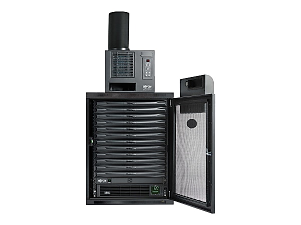 Tripp Lite EdgeReady Micro Data Center - 12U, Wall-Mount, 1.5 kVA UPS, Network Management and PDU, 120V Kit - Rack cabinet - floor-standing - 12U - 19"