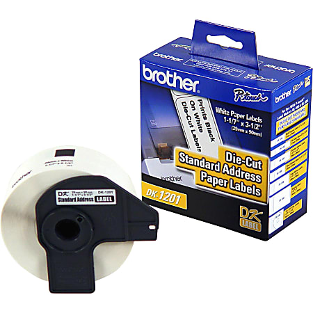Brother DK-1201 Standard Address Labels, DK1201, 3 1/2