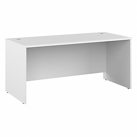 Bush Business Furniture Studio C 66"W Office Computer Desk, White, Standard Delivery