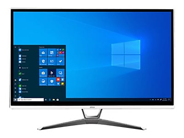 MSI PRO 22XT All-In-One Desktop PC, 21.5" Touchscreen, Intel® Pentium Gold, 4GB Memory, 128GB Solid State Drive, White, Windows® 11 Pro