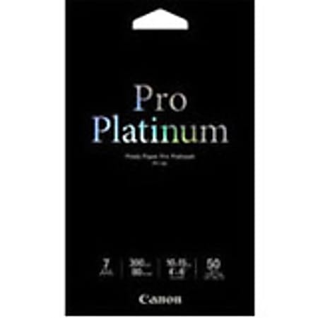 Canon® PT-101 Photo Paper, 4" x 6", 80 Lb, 80 g/m², High Gloss, Pack Of 50 Sheets