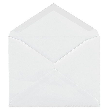 Quality Park® Invitation And Greeting Card Envelopes, 4 3/8" x 5 3/4", White, Box Of 100