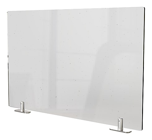 Ghent Partition Extender, With Tape, 24"H x 42"W x 1-1/2, Clear