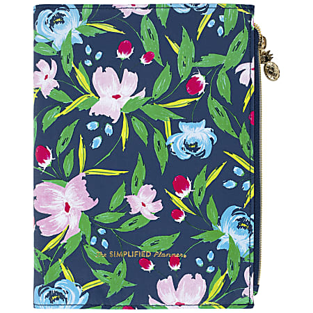 Emily Ley Simplified WeeklyMonthly Zippered Planner 6 38 x 8 58 Floral ...