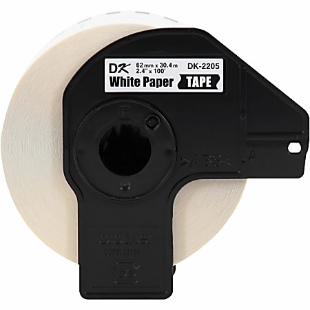 Brother DK 2205 Continuous Feed Paper Roll Permanent Address