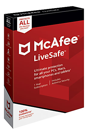 McAfee Internet Security 2019 for 1 Year 1 User Windows/ Mac/ Android/ iPhone 