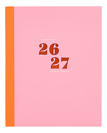 Organized by Happy Planner 12-Month Monthly/Weekly Classic Book Bound Soft Planner, 7-3/4" x 9-3/4", Color, July 2026 - June 2027, Total Qty 1