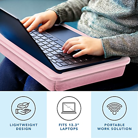 LapGear Compact Lap Desk With Cushioned Zipper Storage Pouch 14 12 x 10 ...