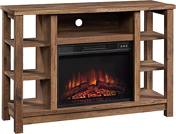 Sauder® Select Open Architecture Media Fireplace For 50" TVs, Vintage Oak