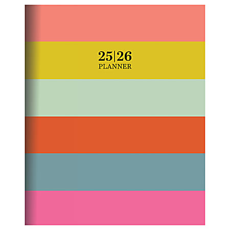 2025-2026 TF Publishing Large Monthly Planner, 9” x 11”, Stripe, July 2025 To June 2026