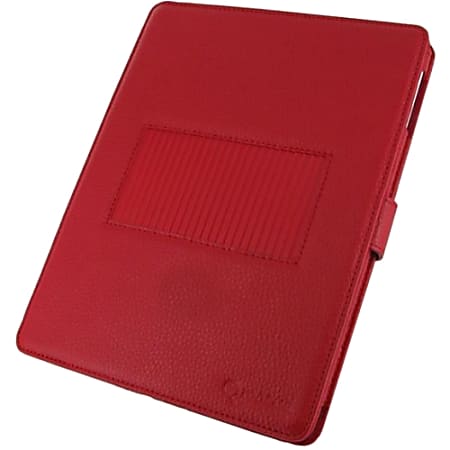 rooCASE Convertible Leather Case for Apple iPad 4 / The new iPad 3/2 - Red