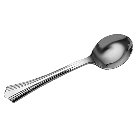 Eco-Products Reflections Bagged Spoons, Silver, Pack Of 40