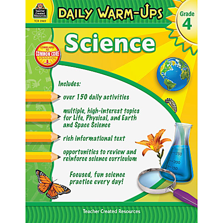 Teacher Created Resources Daily Warm-Ups: Science Grade 4 Printed Book - Book - Grade 4