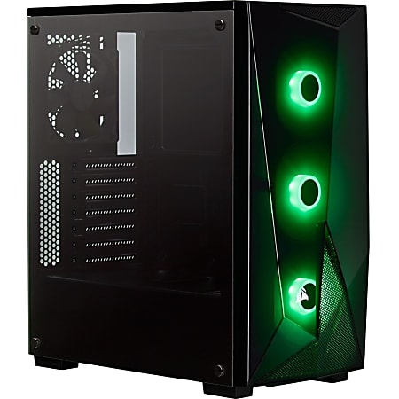 Corsair Carbide Series SPEC-DELTA RGB Tempered Glass Mid-Tower ATX Gaming Case - Black - Mid-tower - Black - Steel, Tempered Glass - 4 x Bay - 4 x 4.72" x Fan(s) Installed - Mini ITX, Micro ATX, ATX Motherboard Supported - 14 lb - 6 x Fan(s) Supported