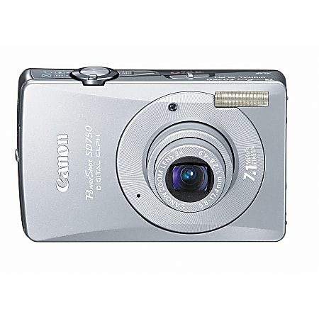 Canon® PowerShot SD750 7.1-Megapixel Digital ELPH Camera, Silver