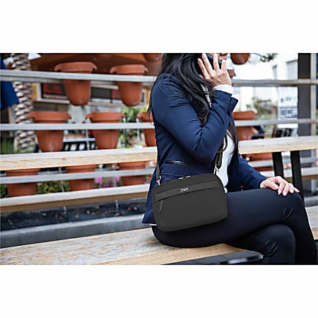 Targus Newport 3 Crossbody Bag 7 H x 10 W x 4 D Black - Office Depot