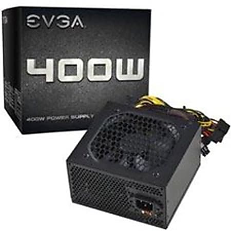 EVGA 400W Power Supply - Internal - 120 V AC, 220 V AC Input - 3.3 V DC, 5 V DC, 12 V DC, -12 V DC Output - 400 W - 1 +12V Rails - 1 Fan(s) - 75% Efficiency