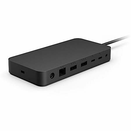 Microsoft Docking Station - for Notebook/Monitor - 165 W - Thunderbolt 4 - 2 Displays Supported - 4K - T8H00001