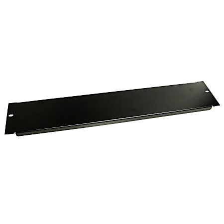 StarTech.com Blanking Panel - 2U - 19in - Steel - Black - Blank Rack Panel - Filler Panel - Rack Mount Panel - Rack Blanks - Improve the organization and appearance of your rack with this planking panel