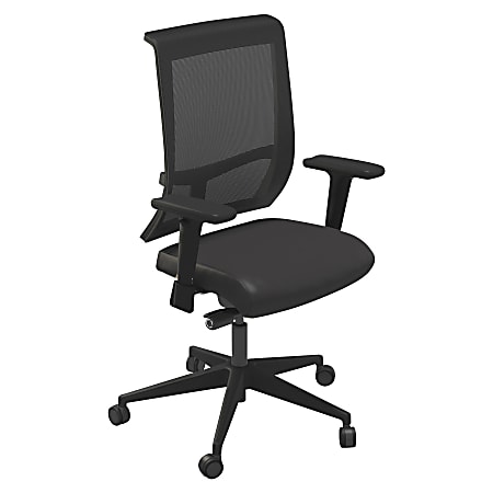 Mayline® Commute Series Mesh Mid-Back Task Chair, Black