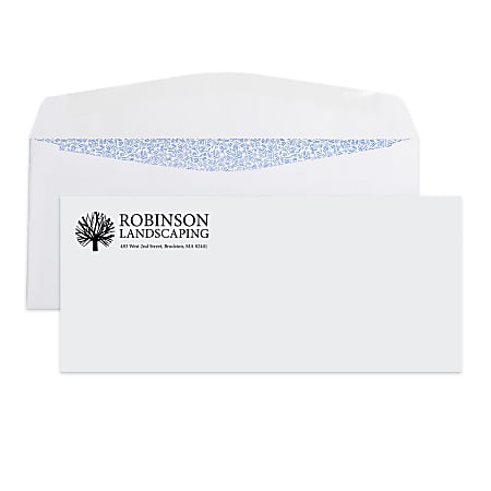 Custom Printed #10 Business Window Envelopes - 500/Box