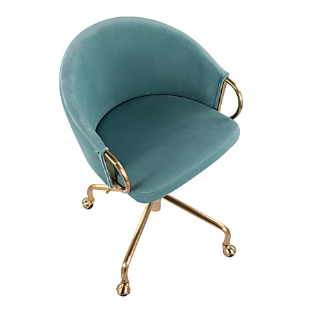 Clarice velvet office discount chair