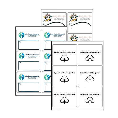 Custom Full-Color Mailing Label Sheets, 4" x 3-15/16", 6 Labels Per Sheet, Pack Of 10 Sheets